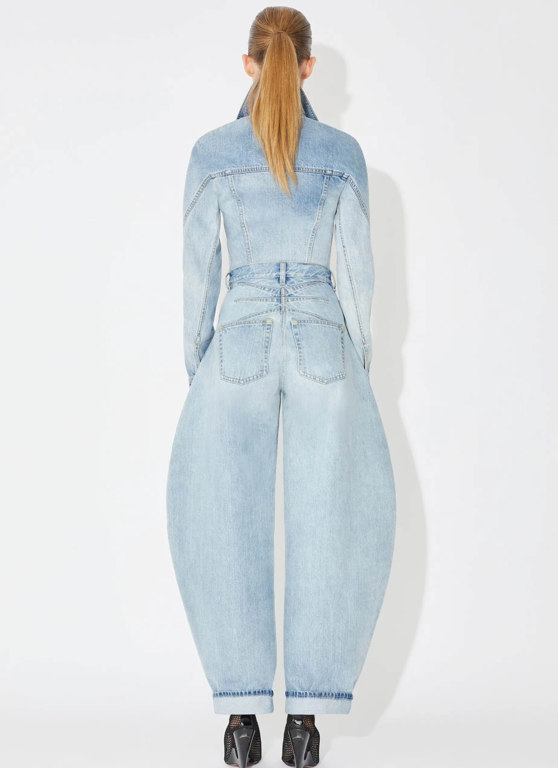 ROUND JEANS IN SKY DENIM