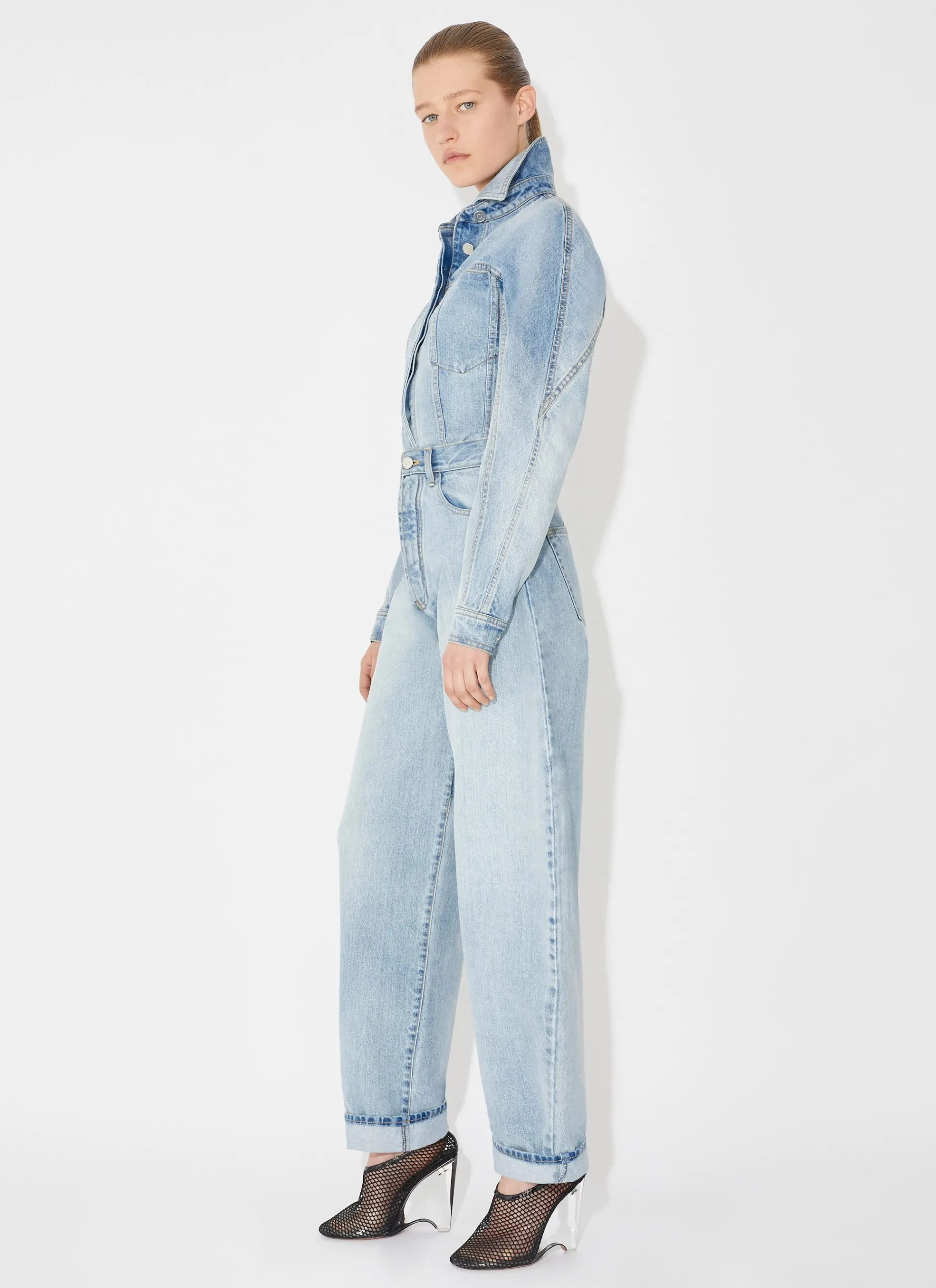 ROUND JEANS IN SKY DENIM