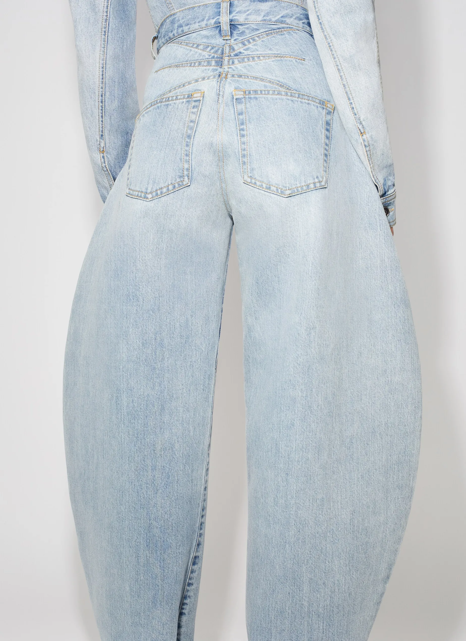 ROUND JEANS IN SKY DENIM