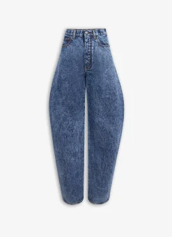 ROUND JEANS IN SNOW DENIM