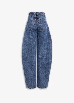 ROUND JEANS IN SNOW DENIM