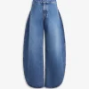 ROUND JEANS IN STONE DENIM