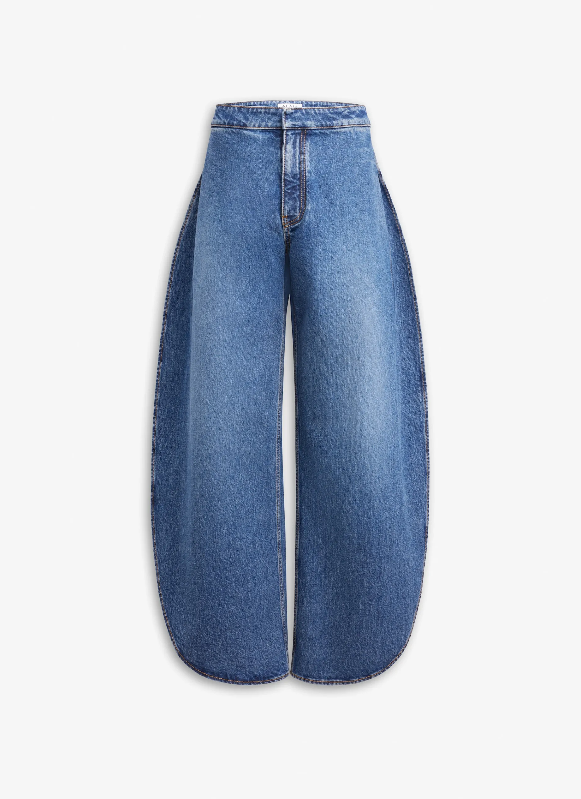 ROUND JEANS IN STONE DENIM