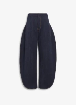 ROUND JEANS IN WOOL DENIM