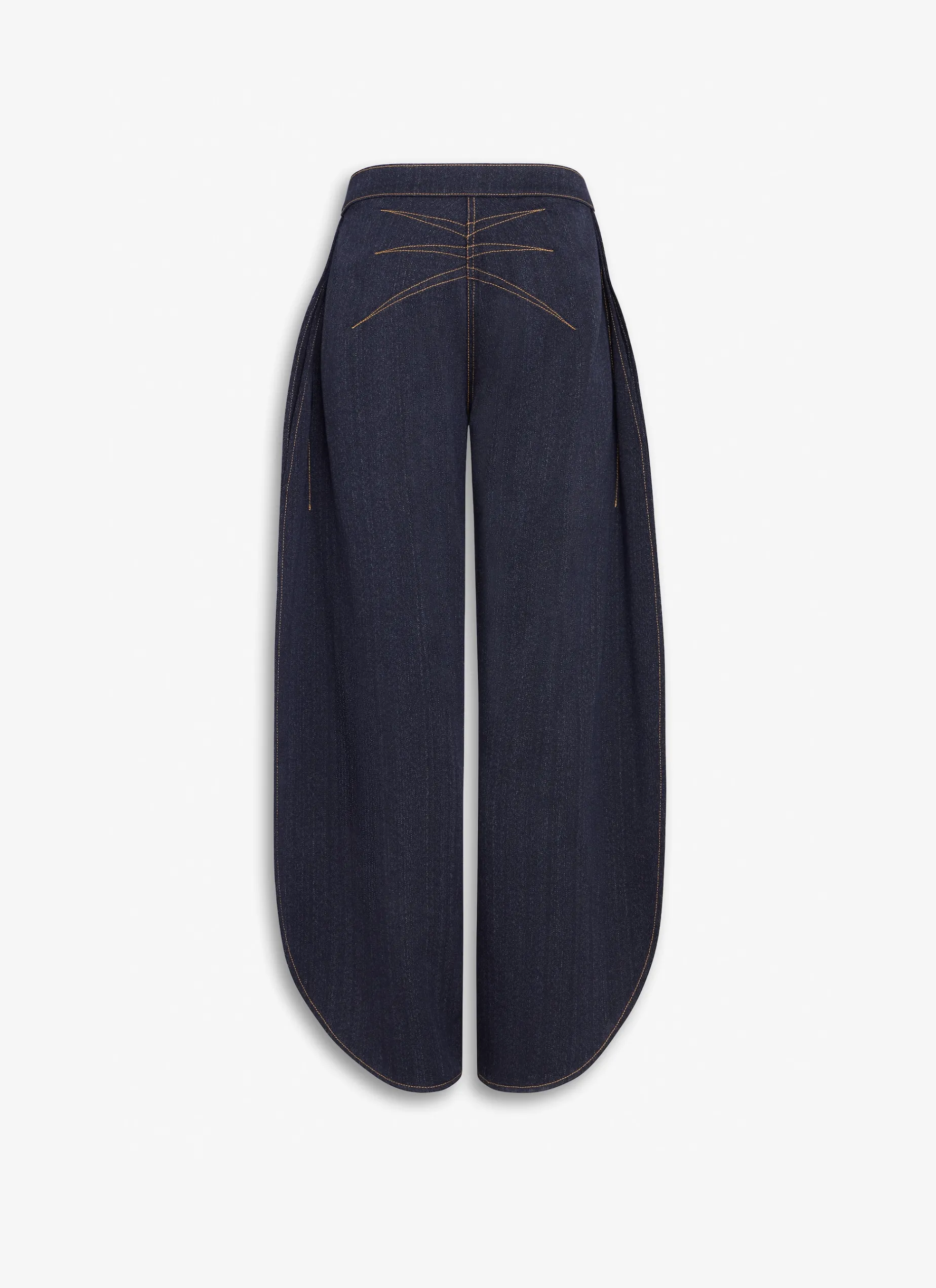 ROUND JEANS IN WOOL DENIM