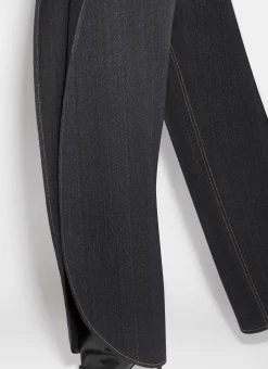 ROUND JEANS IN WOOL DENIM