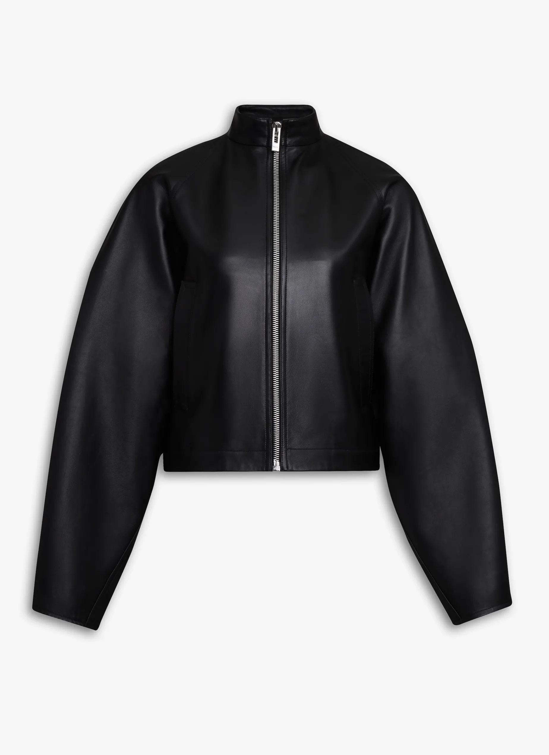 ROUND LEATHER JACKET