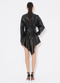 ROUND LEATHER JACKET