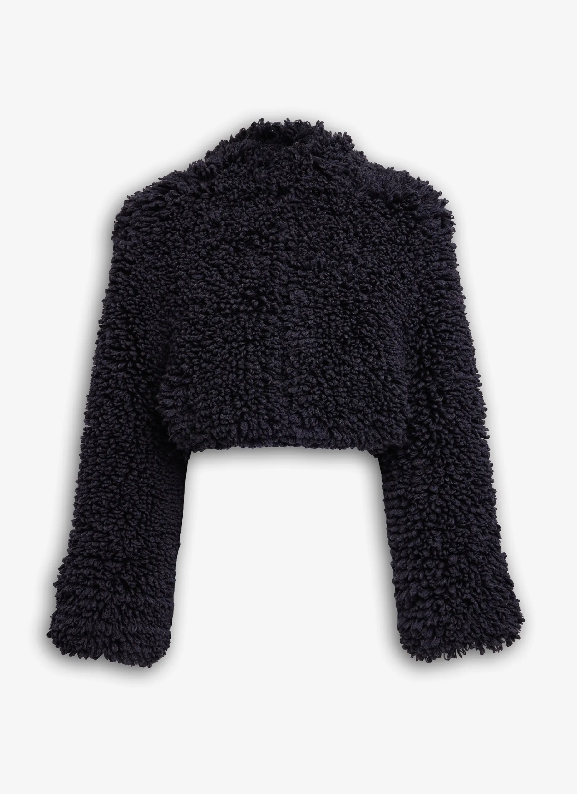 SHORT JACKET IN KNITTED FUR
