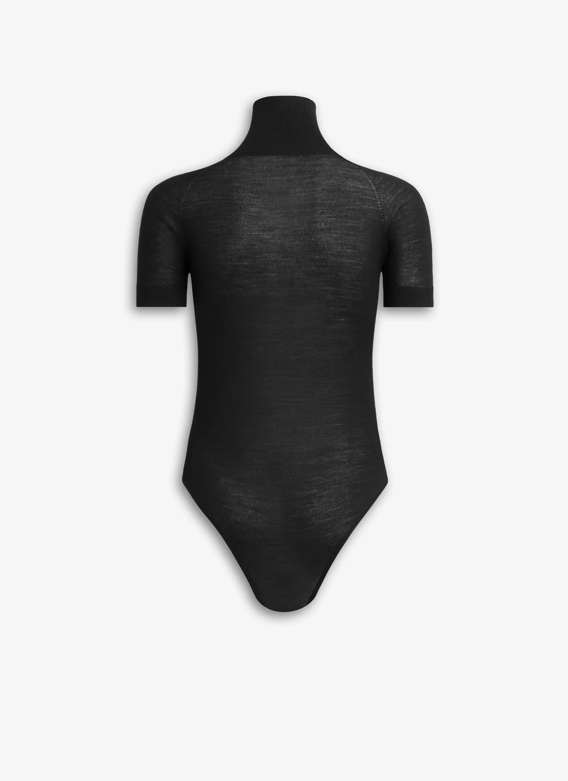 SHORT SLEEVE BODY IN SHEER WOOL KNIT