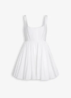 SKATER DRESS IN COTTON POPLIN