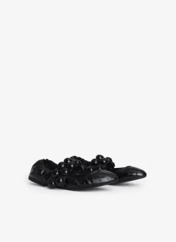 SPHERE BALLET FLATS IN PATENT LEATHER