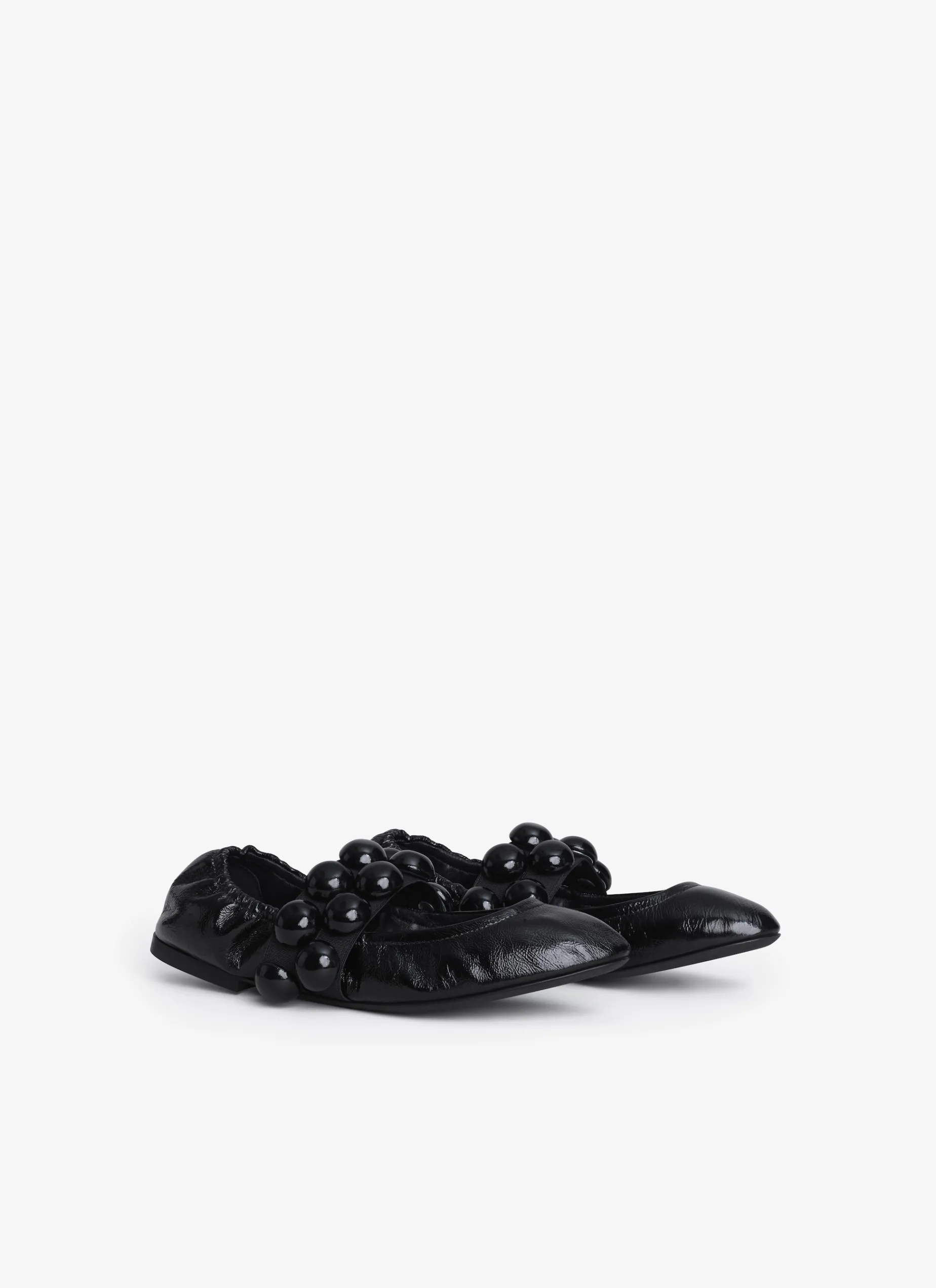 SPHERE BALLET FLATS IN PATENT LEATHER