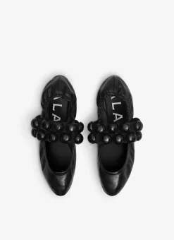 SPHERE BALLET FLATS IN PATENT LEATHER