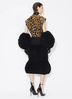 SQUARE TOP IN LEOPARD JACQUARD KNIT