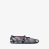 Strass Lambskin Ballet Flats