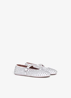 Strass Lambskin Ballet Flats
