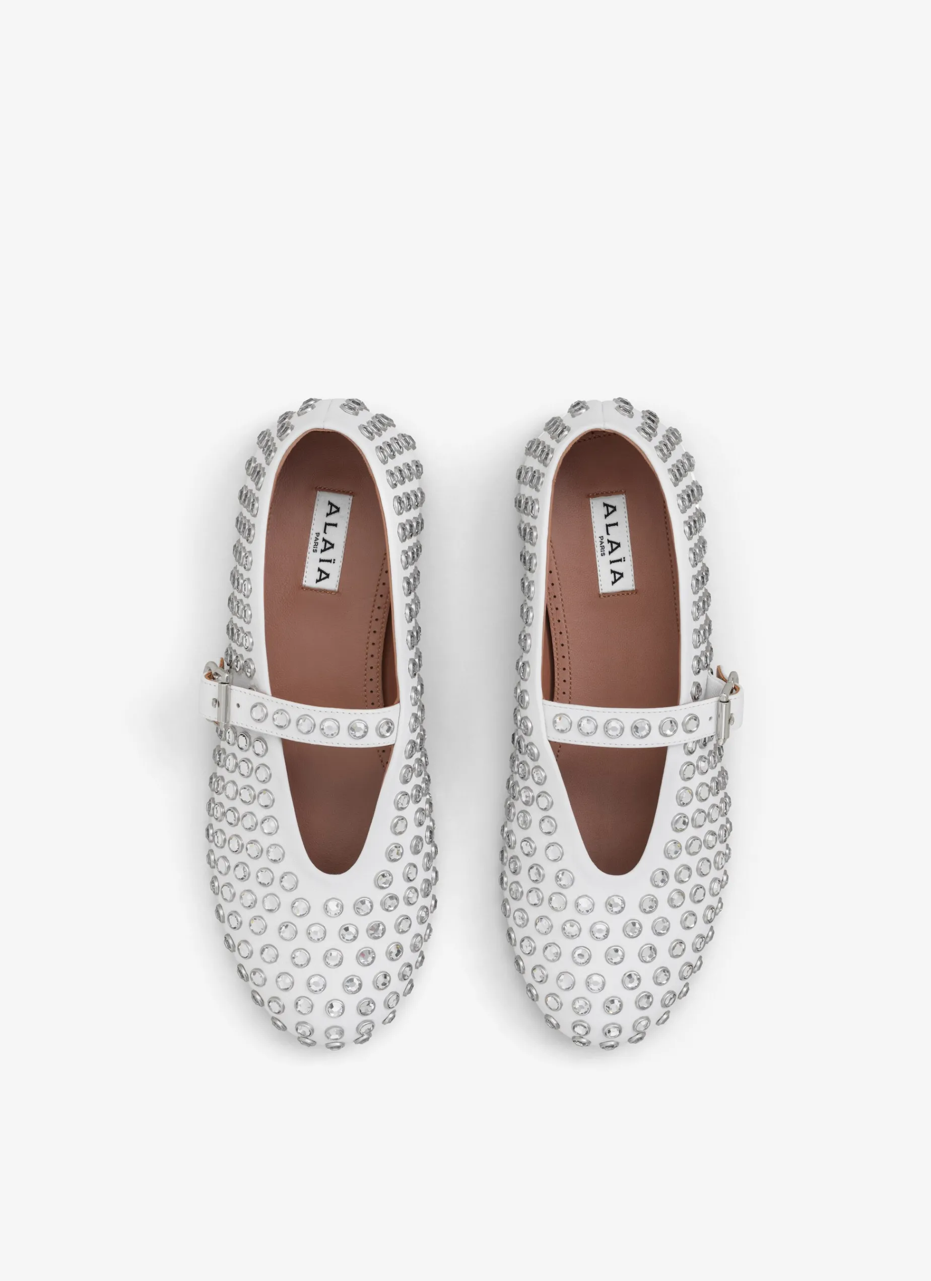 Strass Lambskin Ballet Flats