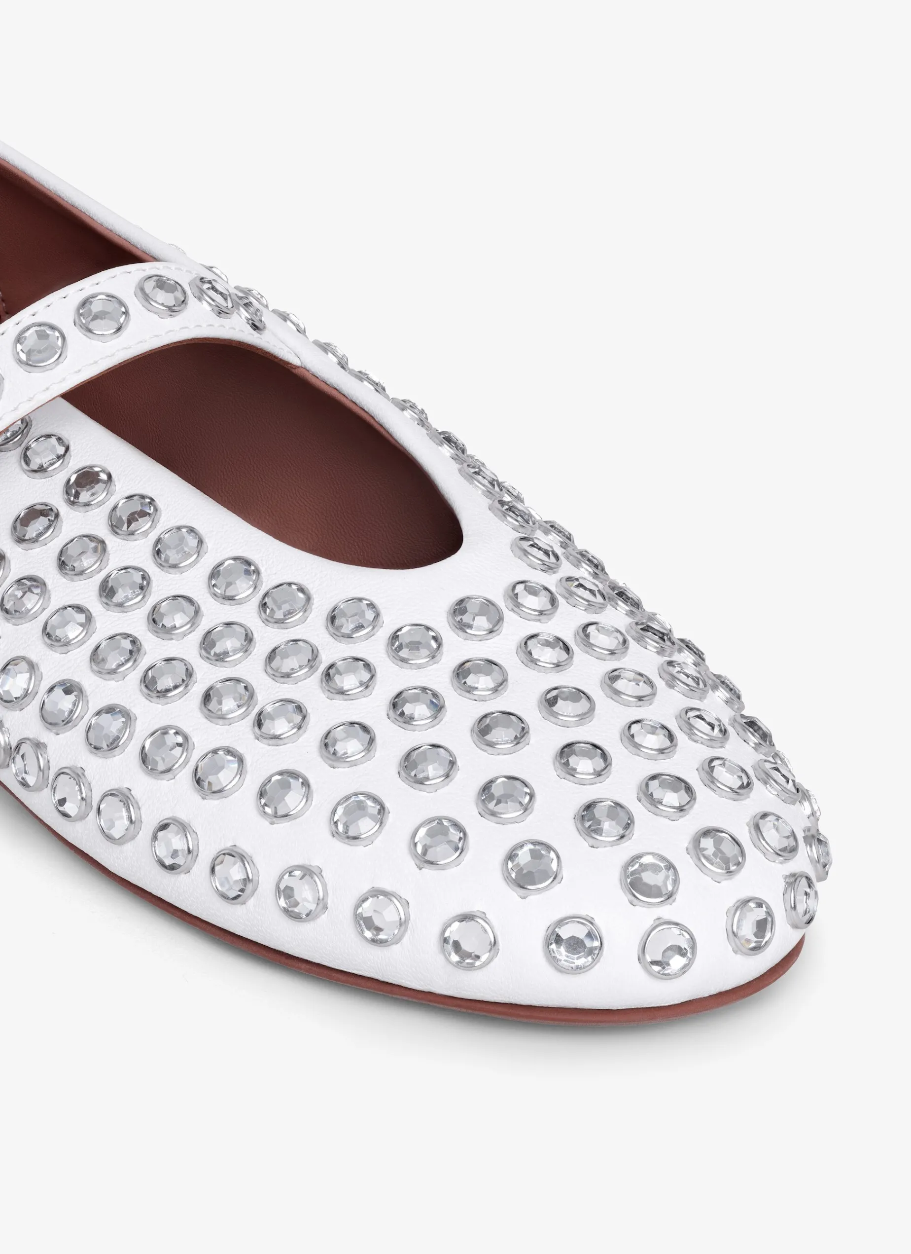 Strass Lambskin Ballet Flats