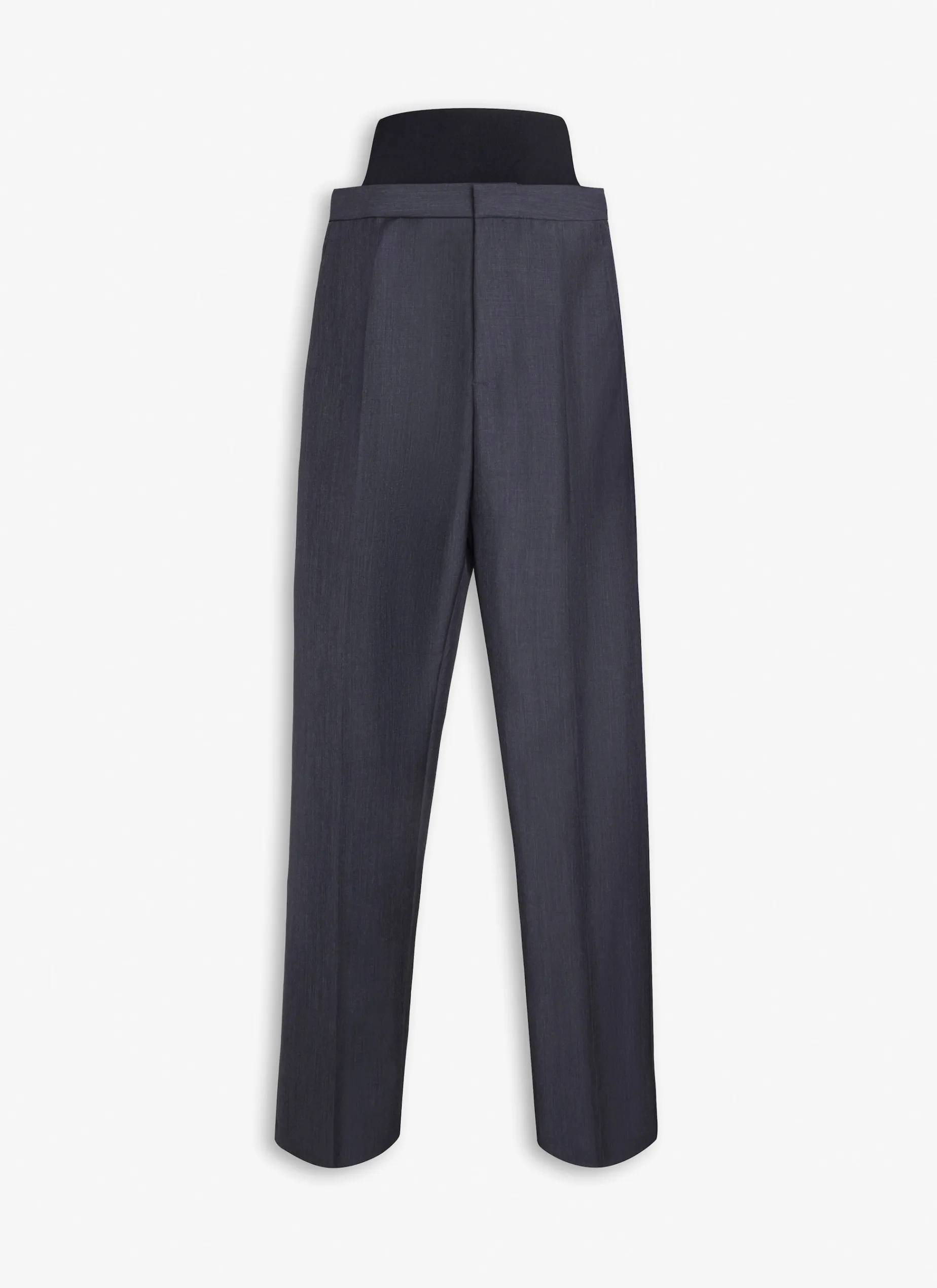 TAILORED TROUSERS WITH KNIT BAND