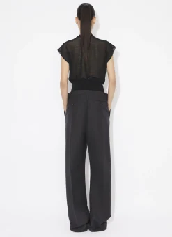 TAILORED TROUSERS WITH KNIT BAND
