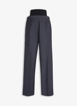 TAILORED TROUSERS WITH KNIT BAND