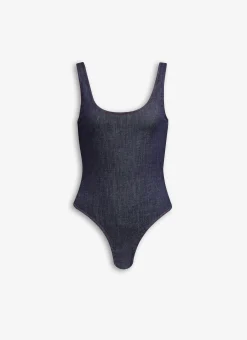 TANK BODY IN STRETCH DENIM