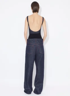 TANK BODY IN STRETCH DENIM