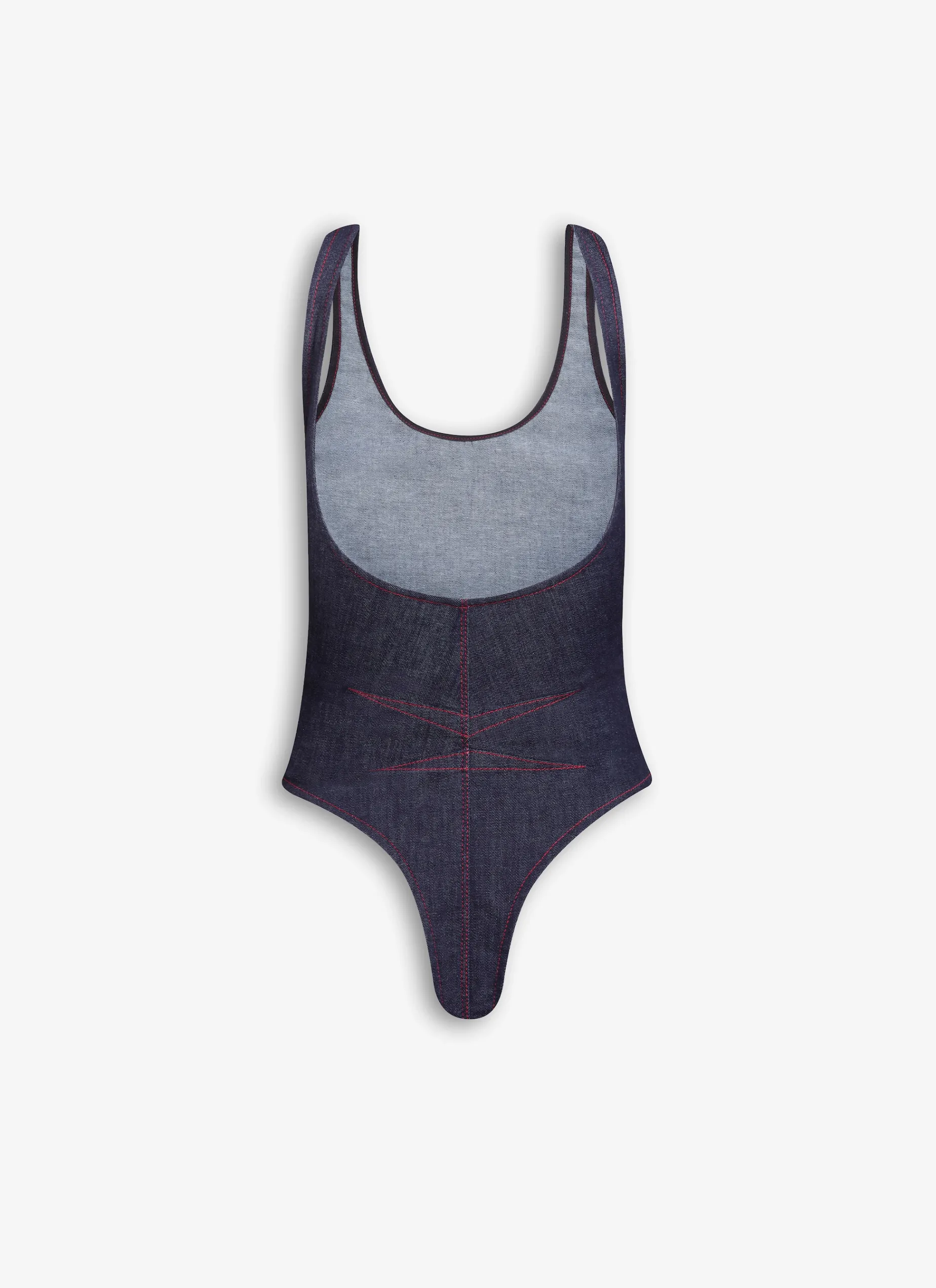 TANK BODY IN STRETCH DENIM