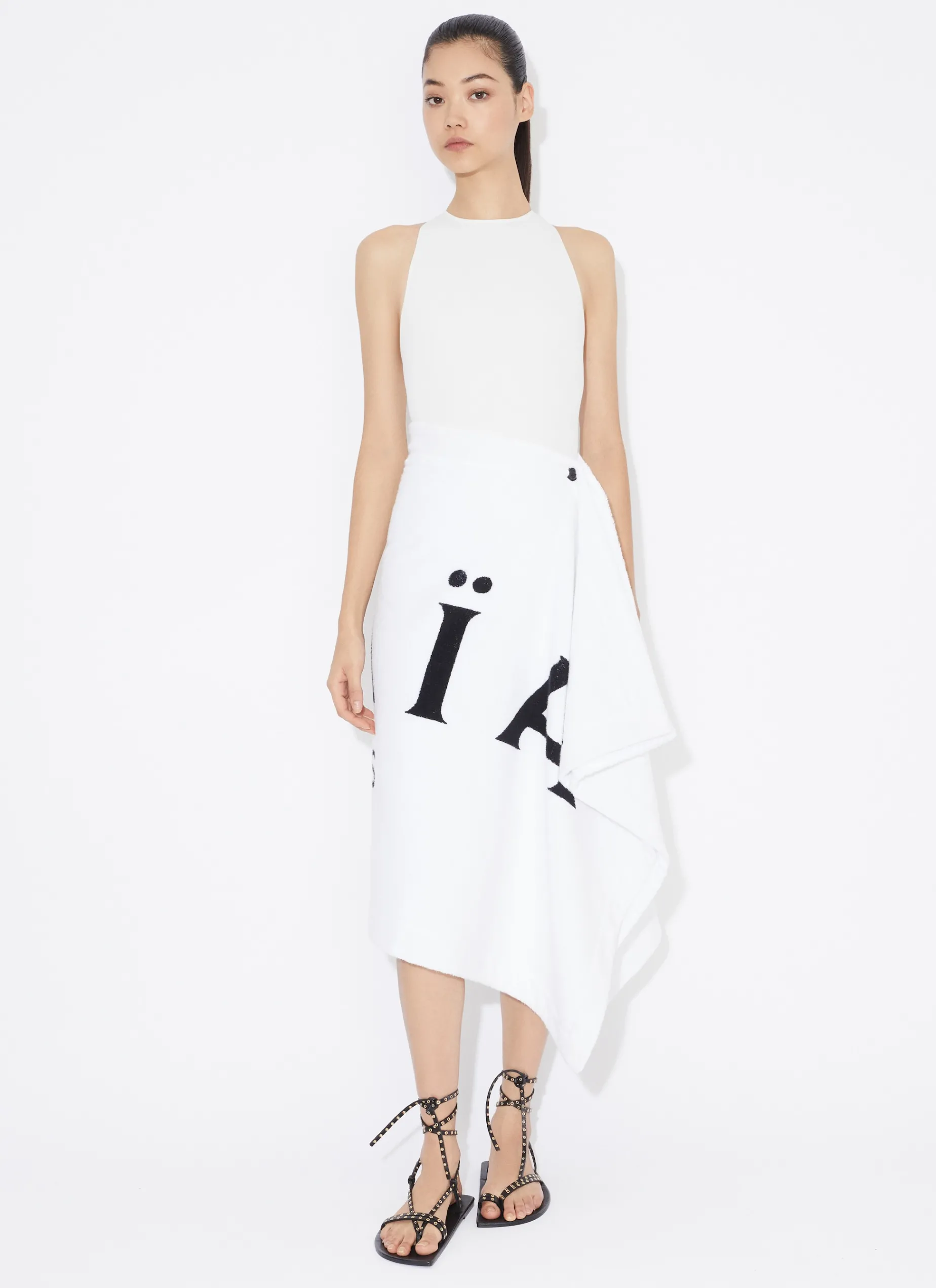 TOWEL SKIRT IN COTTON TERRY