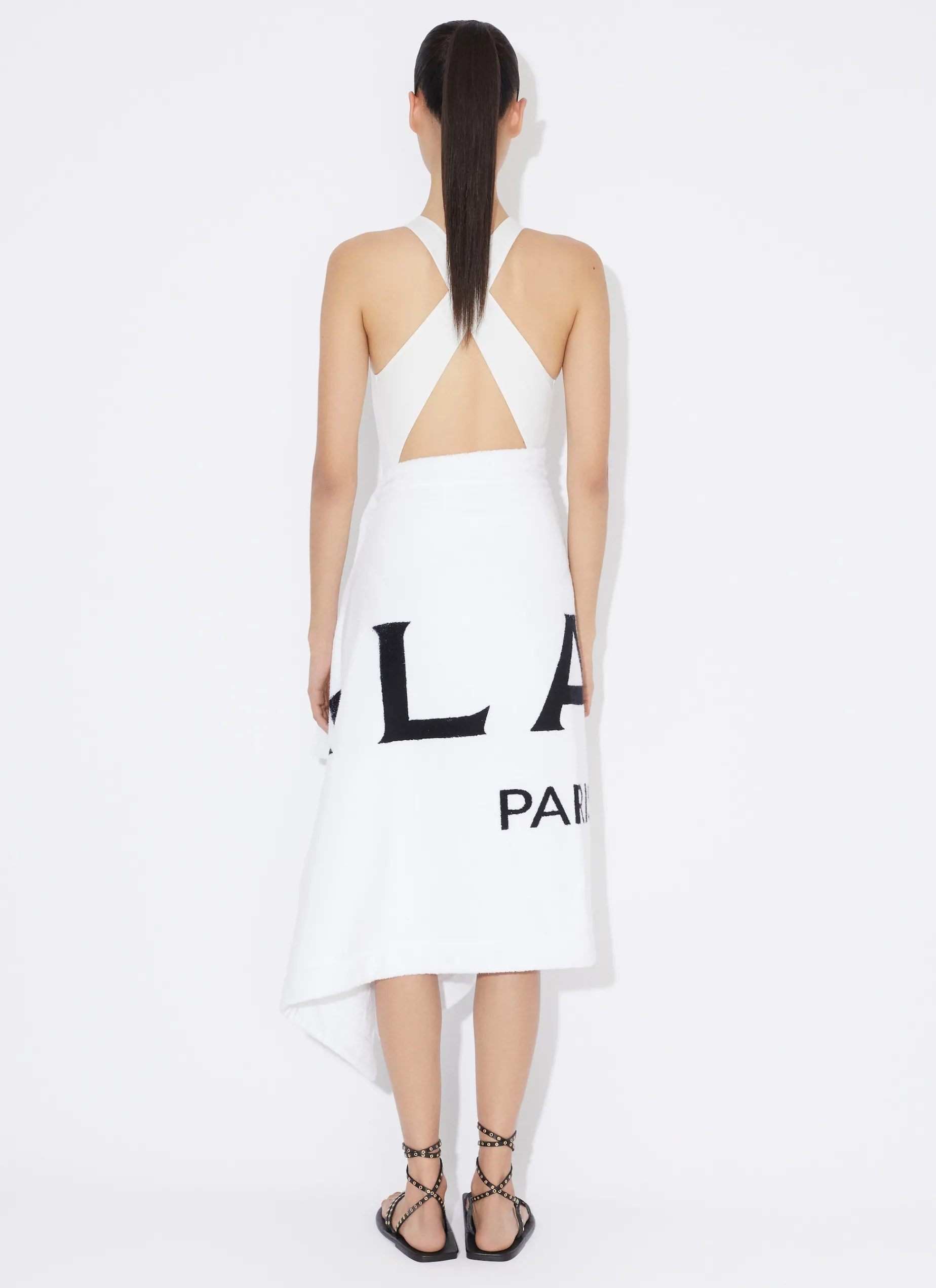 TOWEL SKIRT IN COTTON TERRY