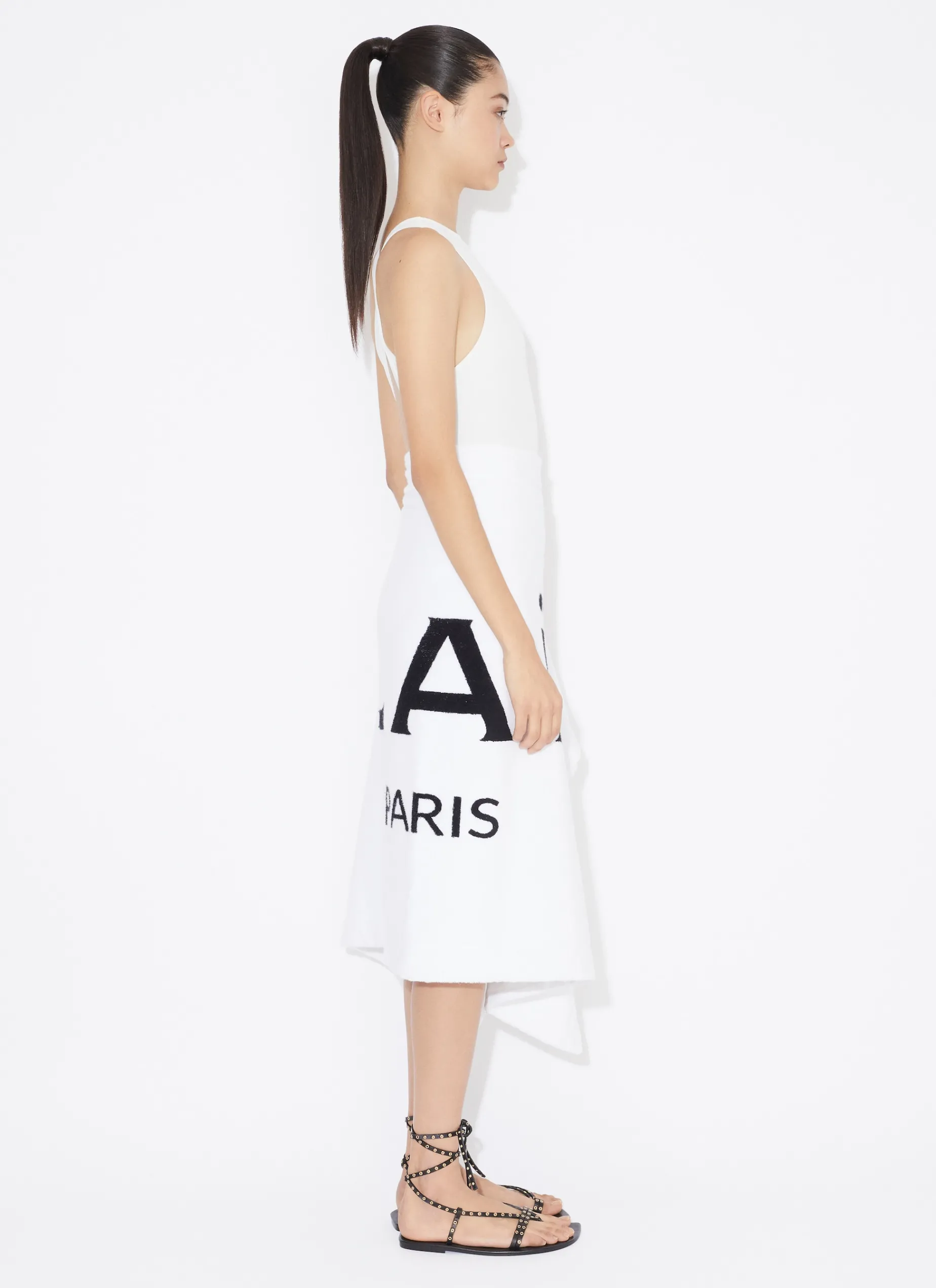 TOWEL SKIRT IN COTTON TERRY