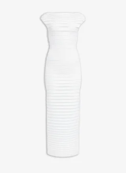 TUBE SHEER MIDI DRESS