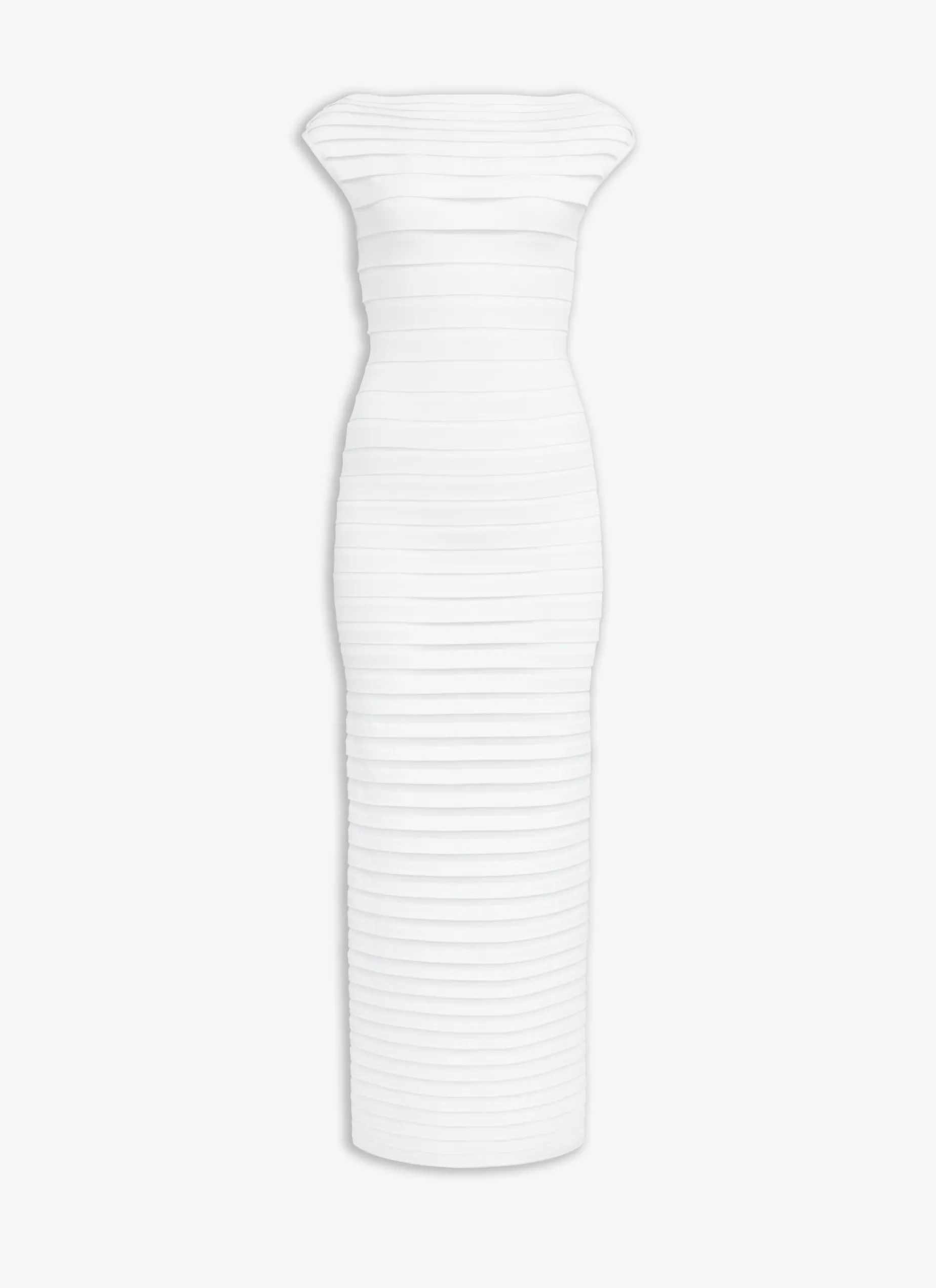 TUBE SHEER MIDI DRESS