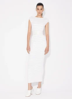 TUBE SHEER MIDI DRESS