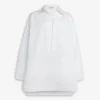 TUNIC SHIRT DRESS IN COTTON POPLIN